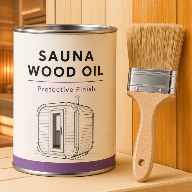 Protective wood oil — free with every sauna