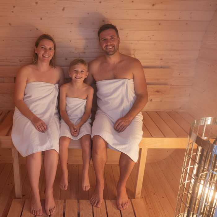 Garden Sauna  180 cm with Electric Stove