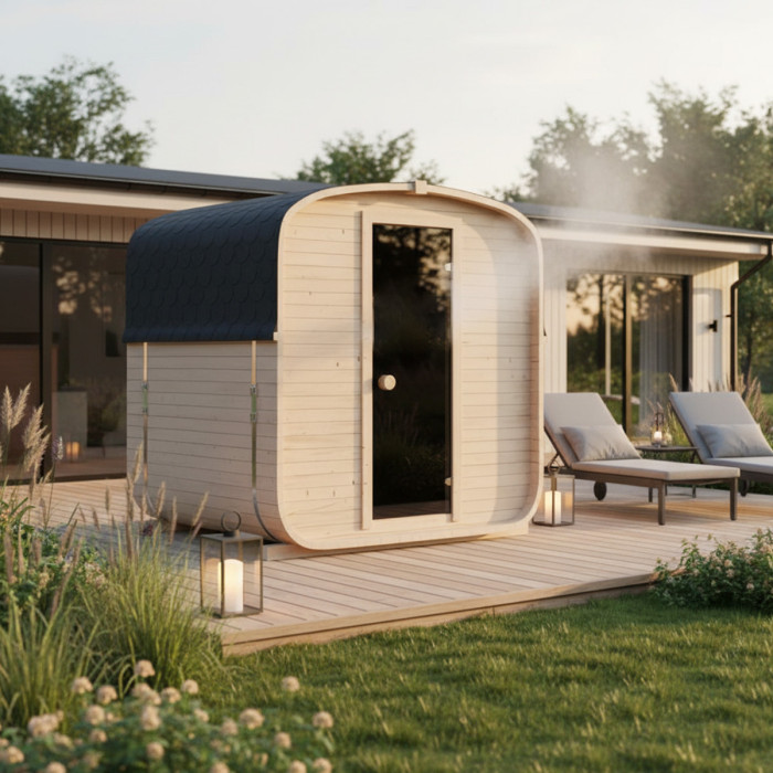 Garden Sauna  180 cm with Electric Stove