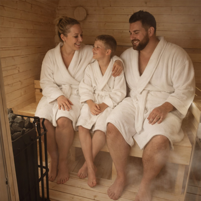 Cubeline Sauna 240 cm Wood-Burning Stove 4–6 Person