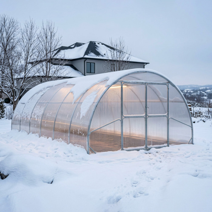 Modular Steel Tunnel Greenhouse | Width 4m