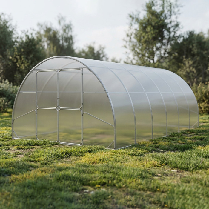 Modular Steel Tunnel Greenhouse | Width 4m