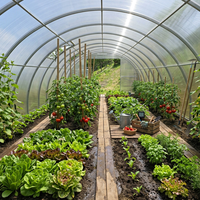 Modular Steel Tunnel Greenhouse | Width 4m