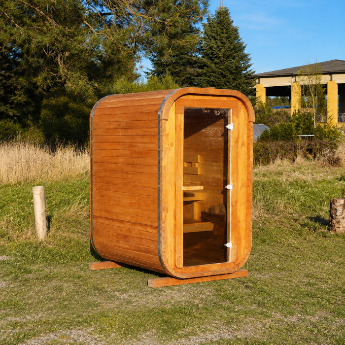 Cubeline Slim Sauna 160 cm Electric Heater 2–3 Person