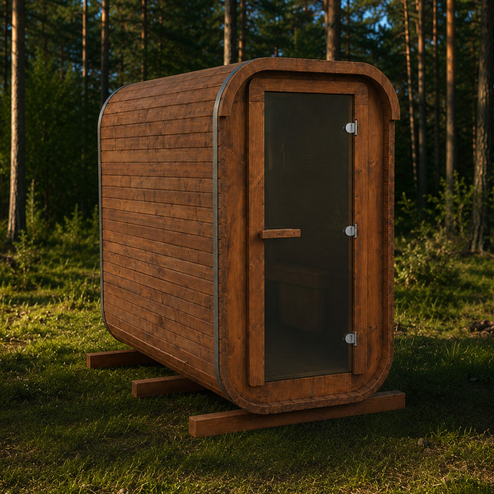 Cubeline Slim Sauna 240 cm Electric Heater 2–4 Person