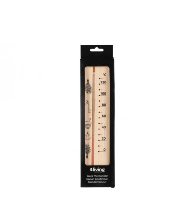 Traditional Wooden Sauna Thermometer